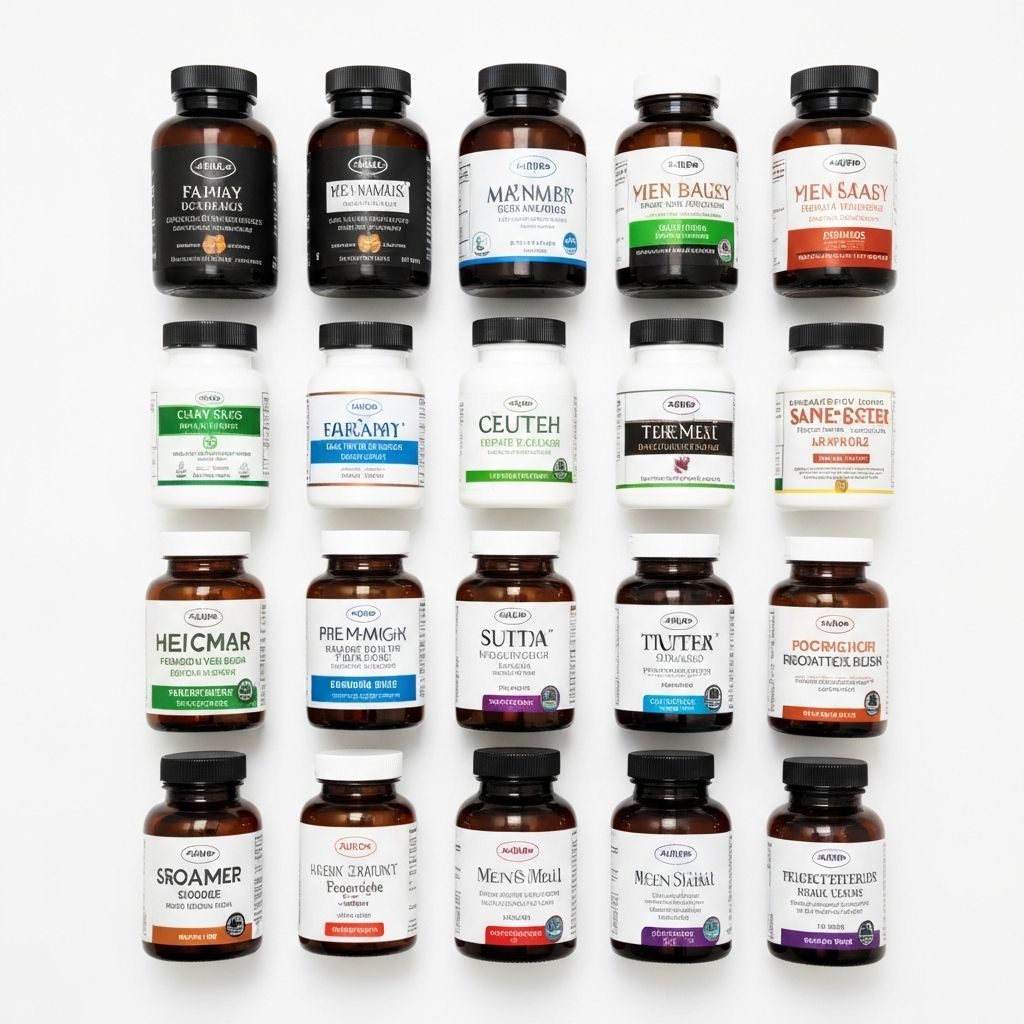 Selecting supplements for men's wellness